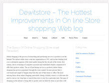 Tablet Screenshot of dewitstore.com